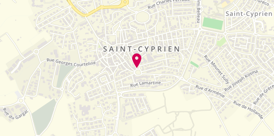 Plan de Taxi Patrick Jalabert, 15 Place Evadés de France, 66750 Saint-Cyprien