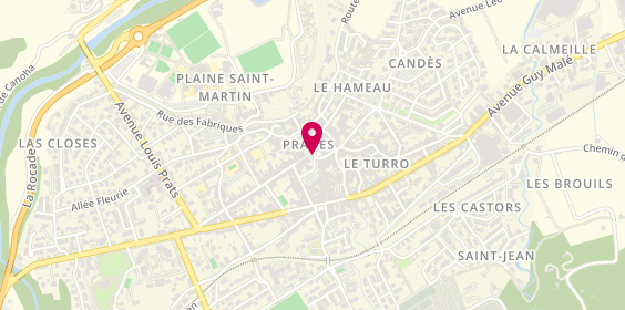 Plan de Allo Taxi Bourguet, 2 Place République, 66500 Prades