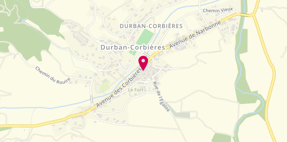Plan de Ambulance Taxi Gaubert, Rue Centre, 11360 Durban-Corbières