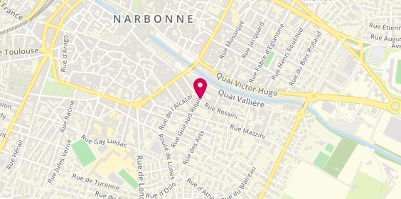 Plan de ABCD Narbonne Taxi, 5 Rue Guiraud Riquier, 11100 Narbonne