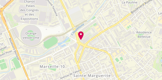 Plan de Station de Taxis Sainte Marguerite Pugette, Boulevard Pugette, 13009 Marseille