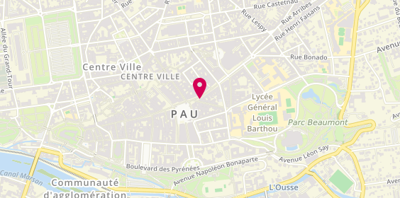 Plan de TAXI-PAU - Christian COURREGES, 13 Rue Maréchal Foch, 64000 Pau
