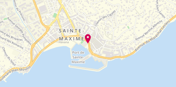 Plan de Allo Azur Taxi, Station Taxi du Port, Contre Allee Taxi Av Charles de Gaulle, 83120 Sainte-Maxime