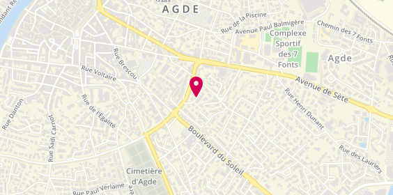 Plan de Alain taxi, 11 Rue Grace de Monaco, 34300 Agde