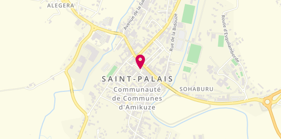Plan de Ambulance Taxi Meinjou SARL, 1 Place Foirail, 64120 Saint-Palais