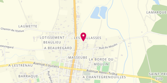 Plan de Taxi Bourgeois, Rue des Jardins, 32140 Masseube