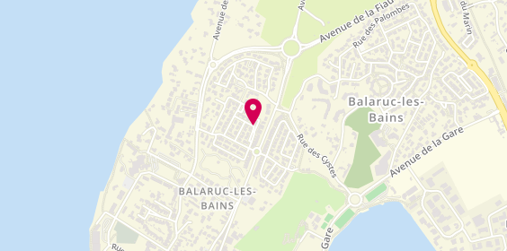 Plan de Taxi Balarucois, 18 Rue Grenadiers, 34540 Balaruc-les-Bains
