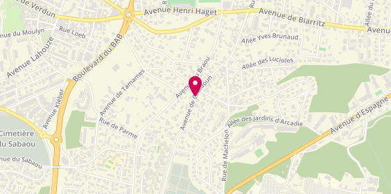 Plan de Atalentours, 28 Avenue Coulaoun, 64200 Biarritz