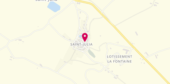 Plan de Saint Julia Taxi, Taxi de Saint Julia Rue Presbytère, 31540 Saint-Julia