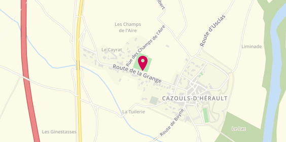 Plan de Taxi Fornet, 28 D Route Grange, 34120 Cazouls-d'Hérault