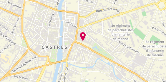 Plan de Taxi Castres, 14 Place Soult, 81100 Castres