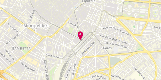 Plan de T.R.A.M, Nouvelle Gare Sncf Rue Jules Ferry, 34000 Montpellier