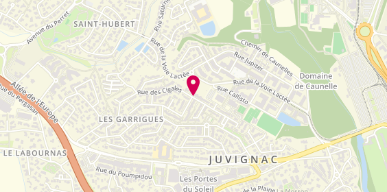 Plan de Jean Michel Arnal, Taxi de Juvignac 48 Rue Cigales, 34990 Juvignac