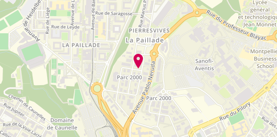 Plan de Hep Taxi, 145 Rue Joe Dassin, 34000 Montpellier