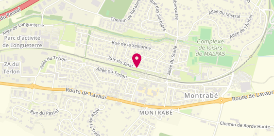 Plan de Taxi Cazeaux, 7 Rue du Salat, 31850 Montrabé