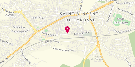 Plan de Radio Taxi Daniel, 13 Bis Rue Bardot, 40230 Saint-Vincent-de-Tyrosse