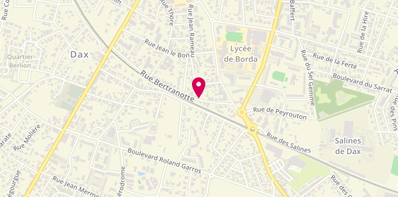 Plan de Bourdenx Daniel, 53 Rue Bertranotte, 40100 Dax