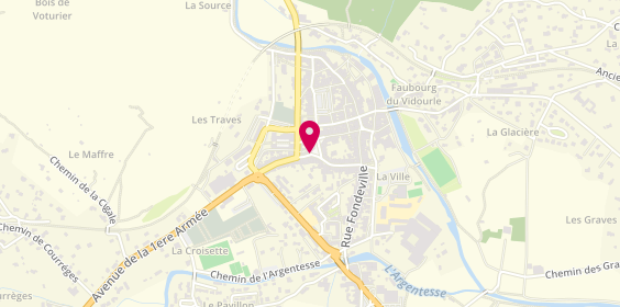 Plan de S.a.s Ambulance Taxi Thomas, 5 Place Canourgue, 30170 Saint-Hippolyte-du-Fort