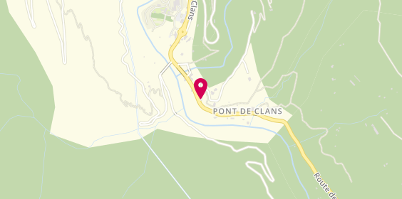 Plan de Caro Scherhag Jocelyne, 1470 Route Tinée Pont de Clans, 06420 Clans