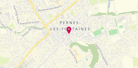 Plan de Taxi Les Fontaines, Place Villeneuve, 84210 Pernes-les-Fontaines