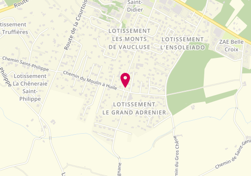 Plan de Taxi Espace, 17 Avenue des Garrigues Lot le Consulat, 84210 Saint-Didier