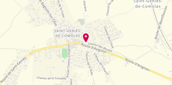 Plan de Travier Tirado Karine Claudine, 2 Route Montfaucon, 30150 Saint-Geniès-de-Comolas