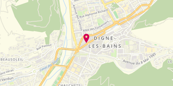 Plan de Borne de taxi, 17 Boulevard Gassendi, 04000 Digne-les-Bains
