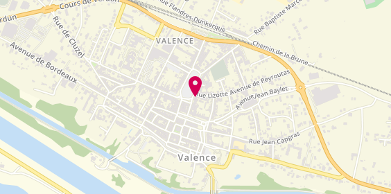 Plan de Ambulances VSL Taxis André C, 55 Place Jean Baptiste Chaumeil, 82400 Valence