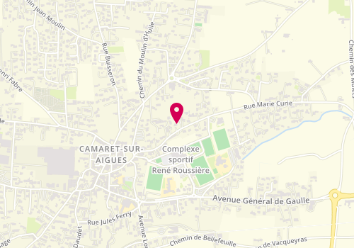 Plan de Taxis Camarétois Lurie Nadège, Rue Marie Curie Chemin des Amandiers, 84850 Camaret-sur-Aigues