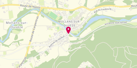 Plan de Taxi du Val d'Ouvèze, Place la Fontaine, 26170 Mollans-sur-Ouvèze