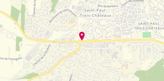 Plan de Taxi Transport Boyer, 26 Avenue Gén de Gaulle, 26130 Saint-Paul-Trois-Châteaux