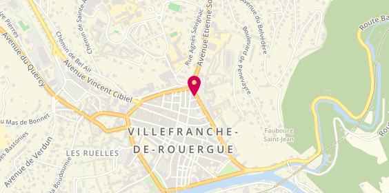 Plan de Nouvelle Ambulance Lacassagne, 35 Allée Aristide Briand, 12200 Villefranche-de-Rouergue