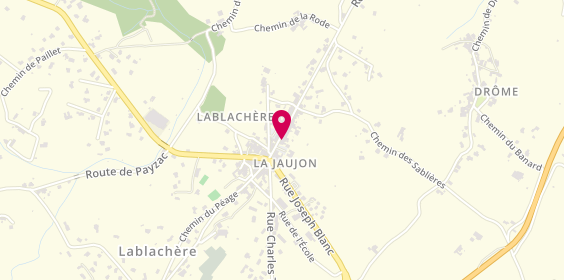 Plan de Ambulance taxis Laganier, La Jaujon, 07230 Lablachère