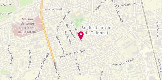Plan de Taxis Pascoal, 28 Rue Ernest Renan, 33130 Bègles