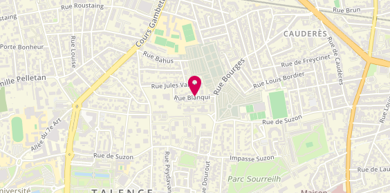 Plan de Sahuc Mickael, 35 Rue Blanqui, 33400 Talence