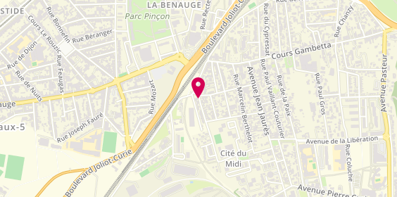 Plan de Taxi Prévereaud, 1 Rue Alfred Giret, 33270 Floirac