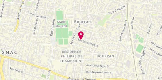 Plan de Taxi Denis Doumeins, 30 Rue Emile Joyaux, 33700 Mérignac