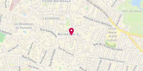 Plan de Sud Taxi, 2 Rue Gambetta, 33000 Bordeaux