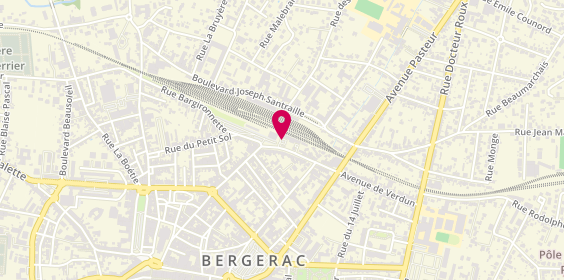 Plan de Bergerac Taxis, 1 Avenue du 108eme Regiment d'Infanterie, 24100 Bergerac