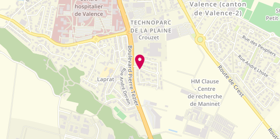 Plan de A 7 Taxis, 8 Rue de Maninet, 26000 Valence