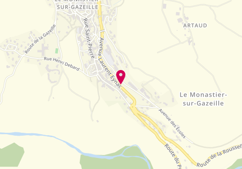 Plan de Taxi Masson, Avenue Ecoles, 43150 Le Monastier-sur-Gazeille