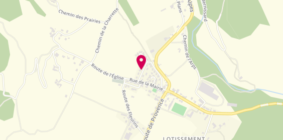 Plan de F2 Taxi, Les Beletières, 26190 Sainte-Eulalie-en-Royans