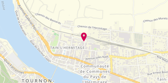 Plan de Les Taxis de la Gare, 21 Avenue Doct Paul Durand, 26600 Tain-l'Hermitage
