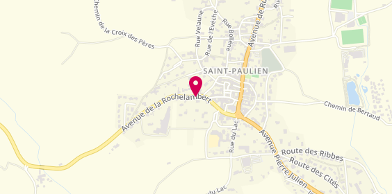Plan de St Paulien Taxi, Avenue Rochelambert 5 Lot Les Varennes, 43350 Saint-Paulien