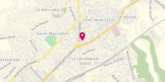 Plan de Alpes Ambulances, 16 Rue Saint-Laurent, 38160 Saint-Marcellin
