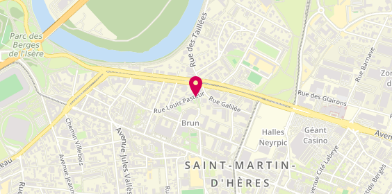 Plan de Tbg, 22 Rue Pasteur, 38400 Saint-Martin-d'Hères