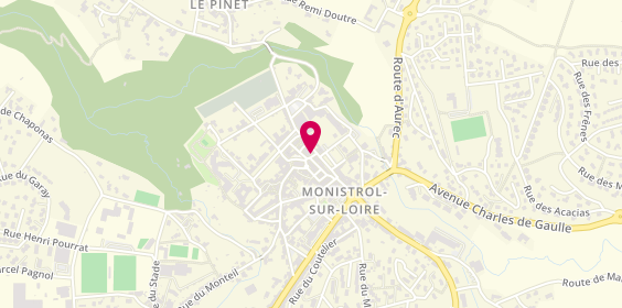 Plan de Taxi Blachon Valon, Zone Artisanale Les Moletons, 43120 Monistrol-sur-Loire