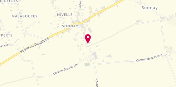 Plan de Taxi Bruyère, 225 Route de Bougé, 38150 Sonnay