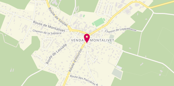 Plan de Les Taxis Du Medoc, 15 Rue Poste, 33930 Vendays-Montalivet
