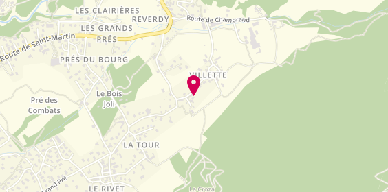 Plan de Combet Taxi, Villette, 73130 Saint-Martin-sur-la-Chambre